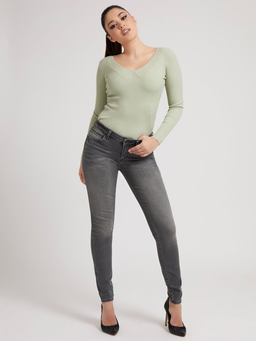 Guess Shopping Zeleni Džemper Od Mješavine Viskoze