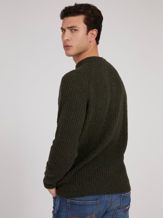 Guess Shopping Zeleni Džemper Od Mješavine Vune