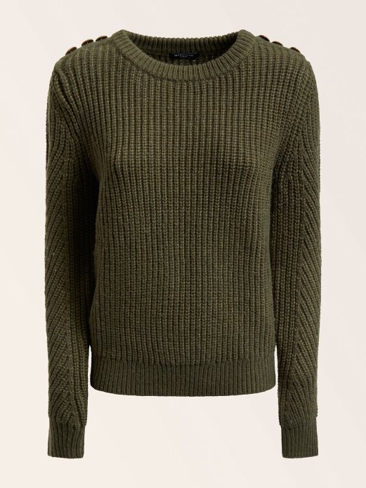 Guess Shopping Zeleni Marciano Džemper Od Mješavine Vune