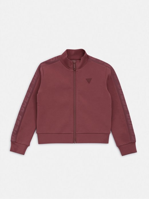 Guess Shopping Zip Active Sweatshirt Bordo