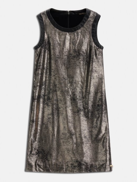 Guess Shopping Zlatna Haljina Od Umjetnog Antilopa