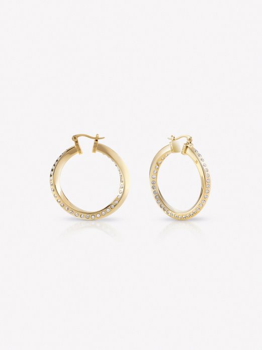 Guess Shopping obruči Ne Lažu Naušnice Multi Gold