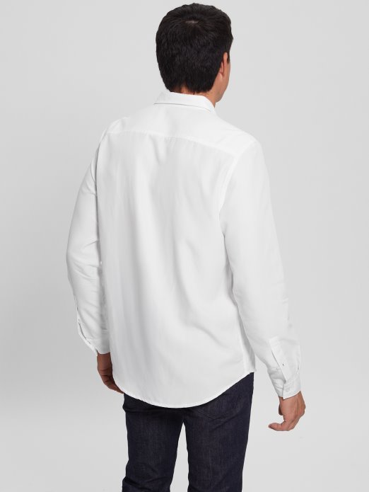 Guess Shopping čista Bijela Eko Vezena Košulja