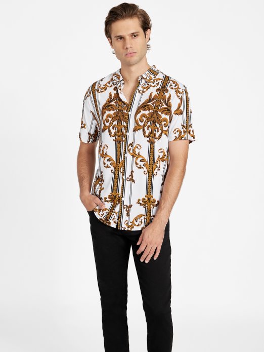 Guess Shopping čista Bijela Luis Barokna Košulja