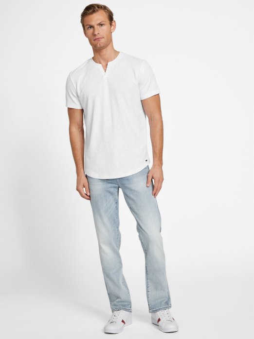 Guess Shopping čista Bijela Majica S Prorezom