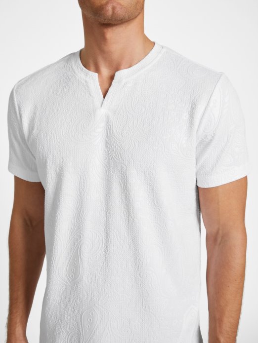 Guess Shopping čista Bijela Majica S Prorezom