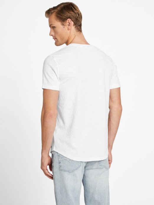 Guess Shopping čista Bijela Majica S Prorezom