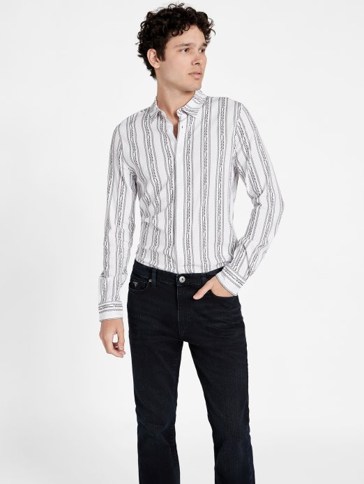 Guess Shopping čista Bijela Wiler Majica S Grafikom Lanca