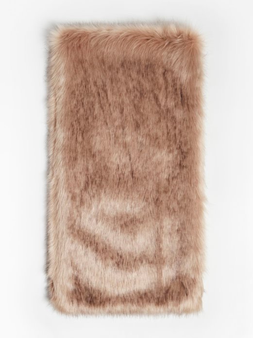 Guess Shopping šal Od Umjetnog Krzna Bež