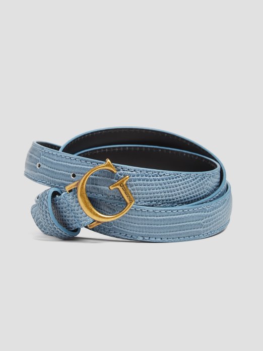 Guess Shopping škriljevac Ginevra Snakeskin Skinny Belt