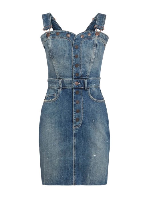 Gumbi Traper Haljina Guess Shopping Plava