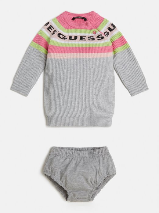 Haljina I Gaćice Od Mješavine Kašmira Set Guess Shopping Grey Multi