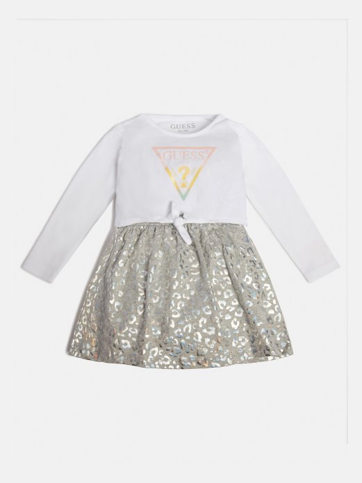 Haljina S Prednjim Logom Guess Shopping Bijela