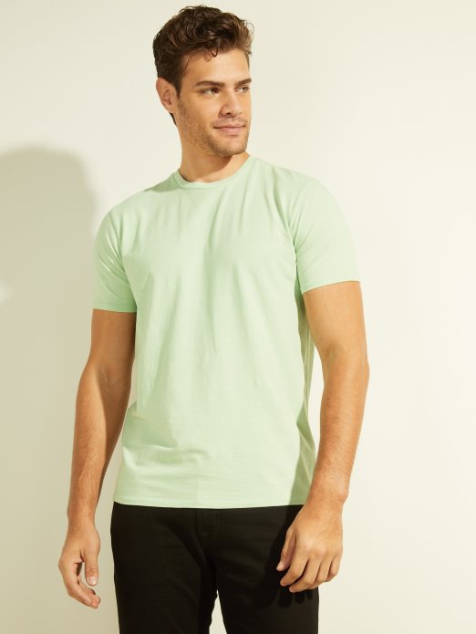 Hazy Green Multi Eli Washed Tee Guess Shopping