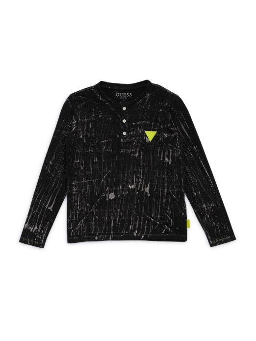 Henley Tee (7-16) Guess Shopping Bijelo/crno Slubby