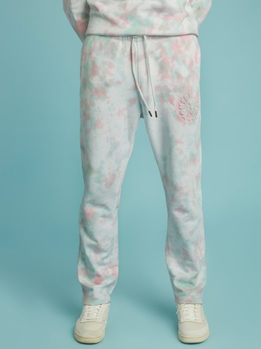 Hlače S Prednjim Logom Guess Shopping Multi Roza