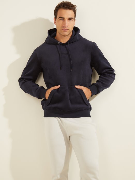 Hoodie Od Baršuna Guess Shopping Plava Elegantna