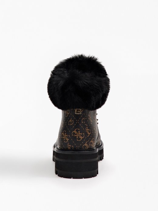 Issa 4g Logo Niske čizme Smeđe Guess Shopping