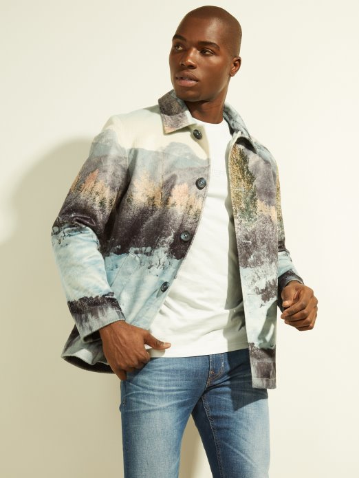 Jakna S Kravljim Uzorkom Zimske Planine Guess Shopping