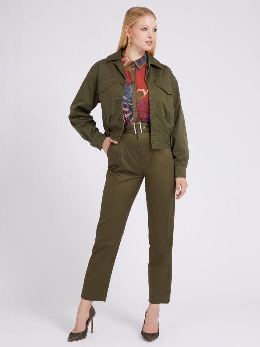 Jakna S Vezom Na Leđima Zelena Guess Shopping