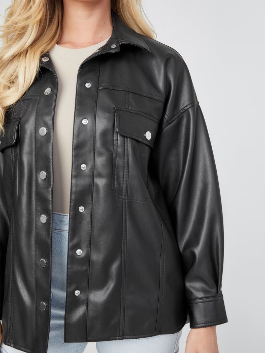 Java Jakna Od Umjetne Kože Jet Crna Guess Shopping