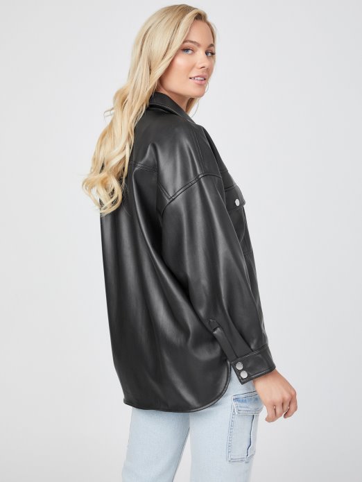 Java Jakna Od Umjetne Kože Jet Crna Guess Shopping