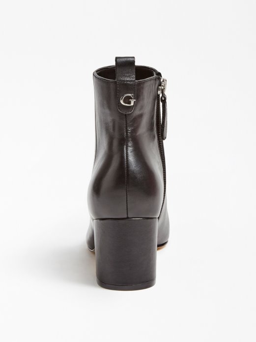 Jelly Gležnjače Od Prave Kože Guess Shopping Crne