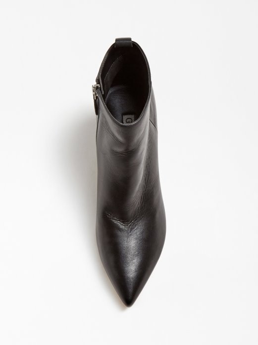 Jelly Gležnjače Od Prave Kože Guess Shopping Crne