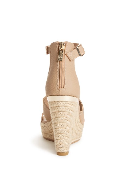 Jessi Espadrille Wedges Tan Guess Shopping
