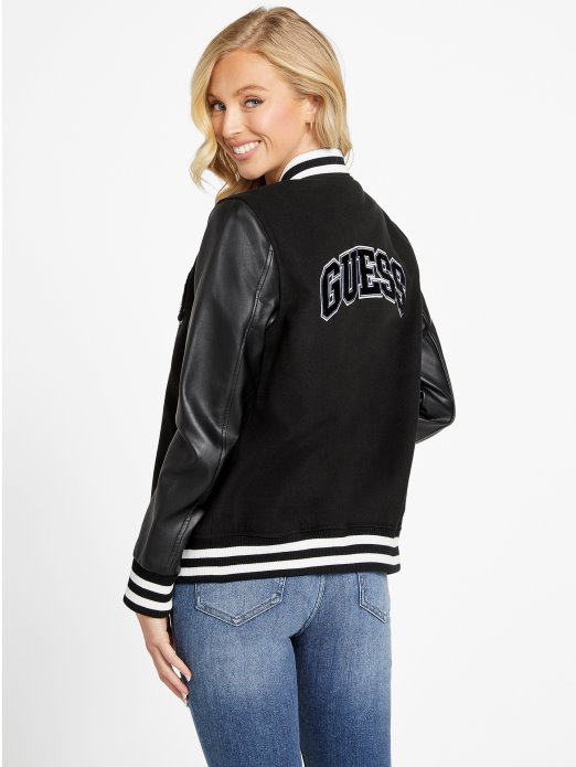 Jet Black Carola Sveučilišna Jakna Guess Shopping
