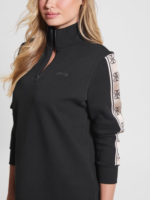 Jet Black Eco Britney Logo Tape Dress Guess Shopping