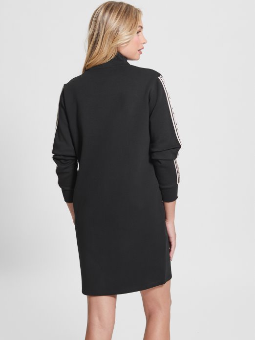 Jet Black Eco Britney Logo Tape Dress Guess Shopping