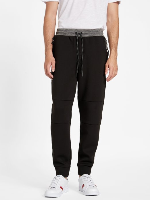 Jet Black Guess Shopping Benson Scuba Joggers