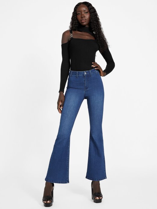 Jet Crna Edena Izrez Top Guess Shopping