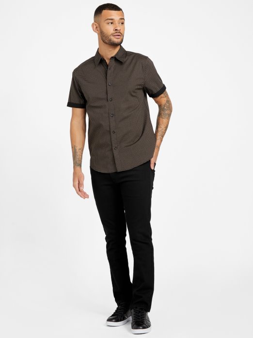 Jet Crna Gower Majica S Geo Printom Guess Shopping