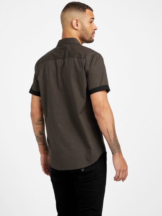 Jet Crna Gower Majica S Geo Printom Guess Shopping