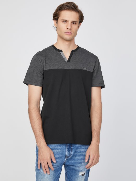 Jet Crna Guess Shopping Adrian Majica S Prorezom U Boji