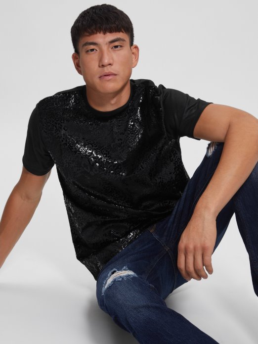 Jet Crna Guess Shopping Alameda Zmija Majica