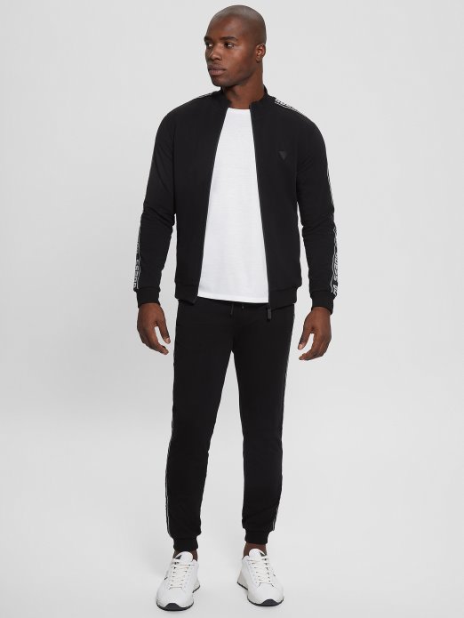 Jet Crna Guess Shopping Eco Arlo Majica S Logotipom Na Patent Zatvarač