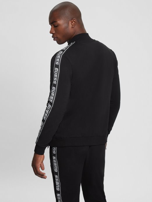 Jet Crna Guess Shopping Eco Arlo Majica S Logotipom Na Patent Zatvarač