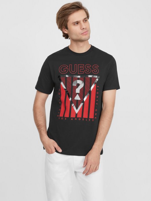 Jet Crna Guess Shopping Eco Ulmo Majica S Logotipom