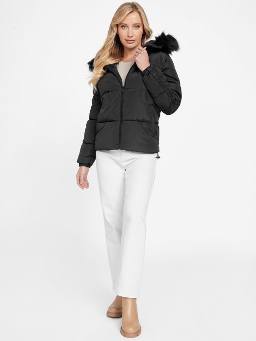 Jet Crna Guess Shopping Eko Lara Pufer Jakna