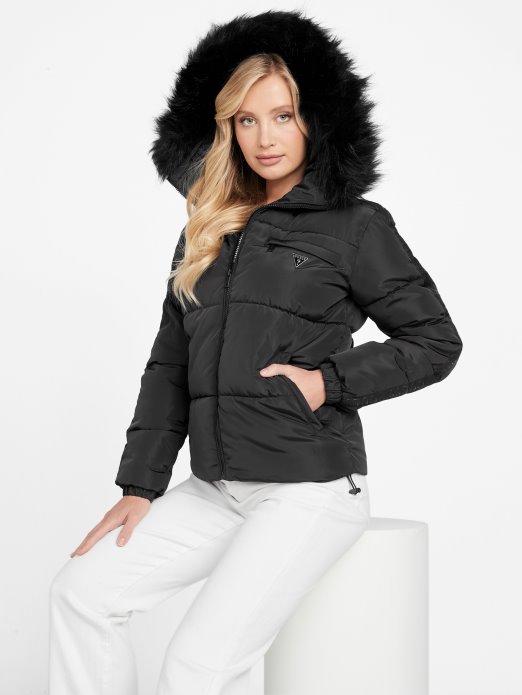 Jet Crna Guess Shopping Eko Lara Pufer Jakna