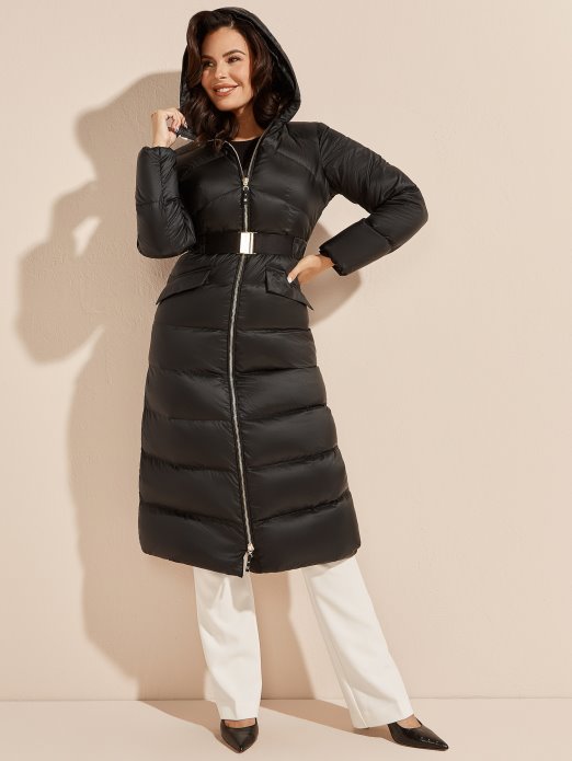 Jet Crna Guess Shopping Elin Longline Donja Jakna