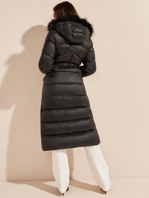 Jet Crna Guess Shopping Elin Longline Donja Jakna