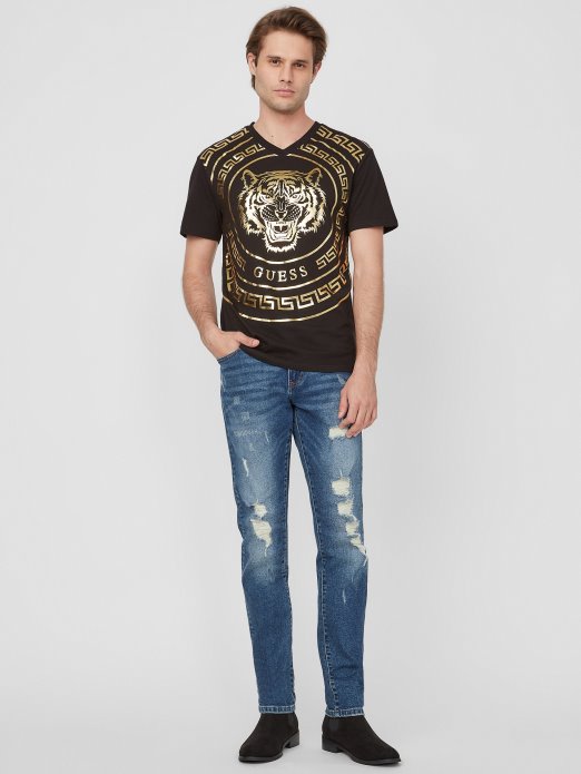 Jet Crna Guess Shopping Griffin Tigrasta Majica