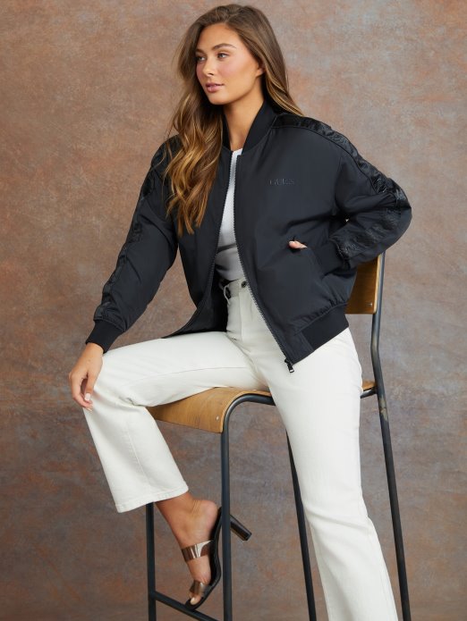 Jet Crna Guess Shopping Pamila Letačka Jakna