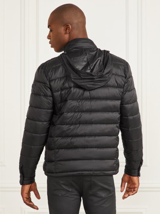 Jet Crna Guess Shopping Podstavljena Biciklistička Jakna