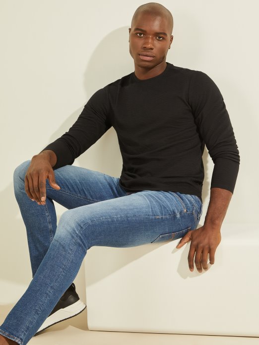 Jet Crna Guess Shopping Zuma Majica Dugih Rukava