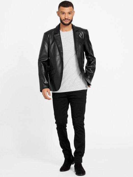 Jet Crna Jakna Guess Shopping Dex Od Umjetne Kože